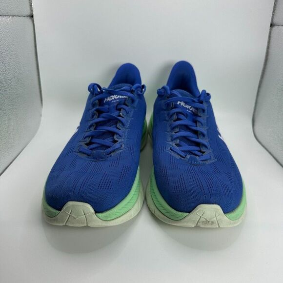 Hoka One One M Mach 4 Shoes Mens Size 10 D Blue Green Running Cushioned